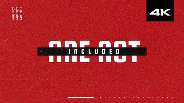 AE模板-4K大字标题排版视频开场片头