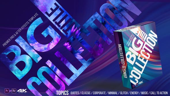 AE模板+PR预设-350组动感标题排版字幕动画