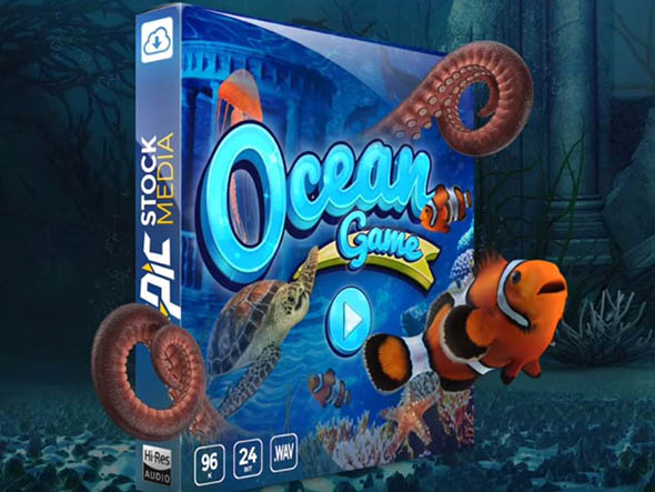 542个海底环境冒险探索用户菜单UI物品动效游戏音效