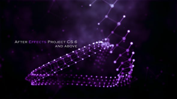 AE模板-Plexus科技感点线背景文字片头