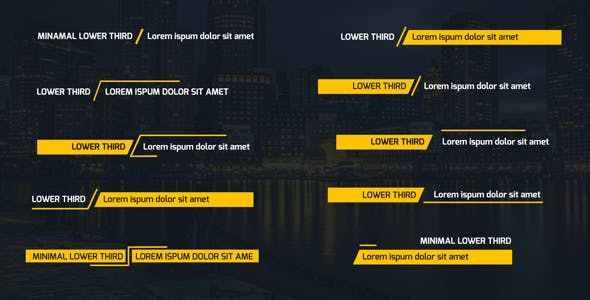 AE模板-20组房地产简洁文字标题字幕条动画