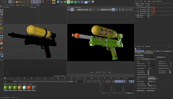 C4D S22模型展UV灰猩猩GSG教程