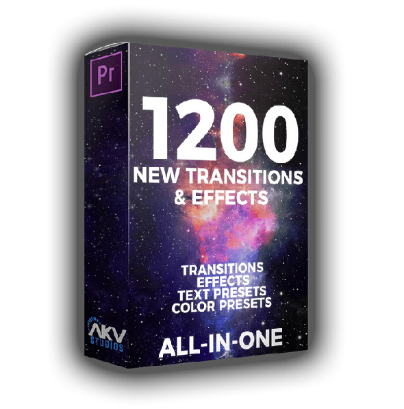 PR预设-1200多种转场和效果弹跳光效缩放抖动闪烁故障失真特效动画包-图片1