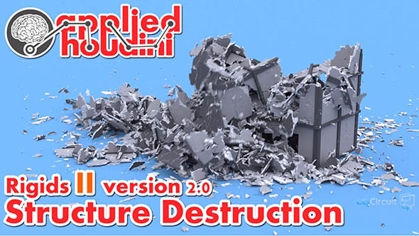 Houdini 刚体模拟房屋倒塌实例视频教程 Rigids II – v2.0