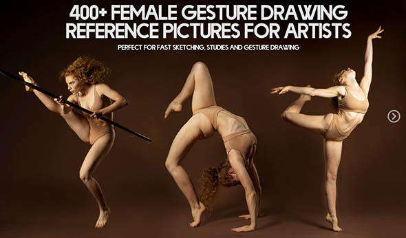 400+女性运动手势图造型艺术参考高清照片合集-图片1