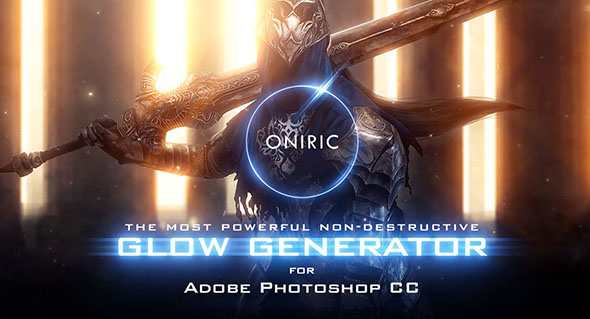 Photoshop自定义发光辉光PS插件 Oniric Glow Generator 2.3.0 Win/Mac