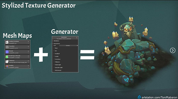 Substance Painter 风格化材质纹理贴图生成器