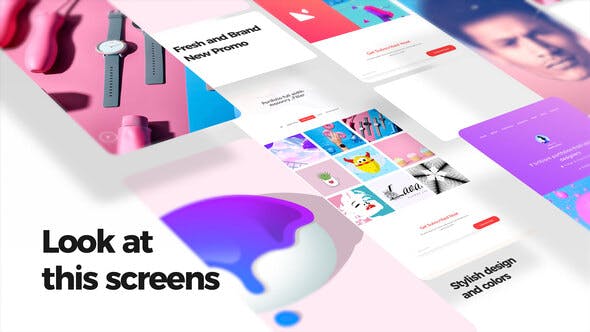 AE模板-时尚iphone/Android手机APP宣传展示包装动画