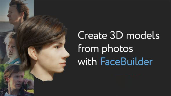 根据图片制作面部模型Blender插件 KeenyTools FaceBuilder v2.1.1