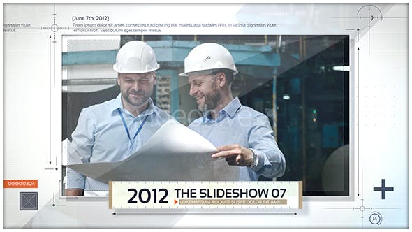 AE模板-科技感时间线幻灯片视频包装片头