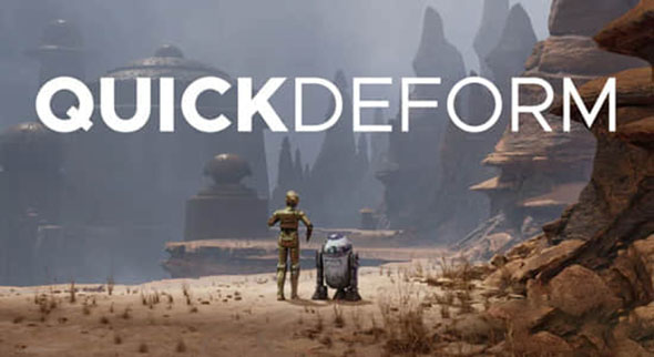 Blender放样建模网格控制复制插件 QuickDeform 2025