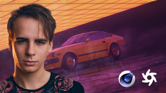 C4D Octane渲染视觉艺术设计大师班课程视频教程+中文字幕