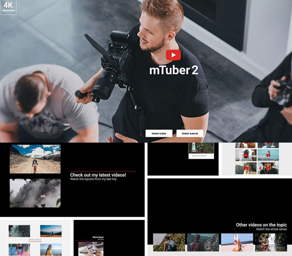 FCPX插件-61组网络视频宣传文字标题字幕条图标Logo动画预设