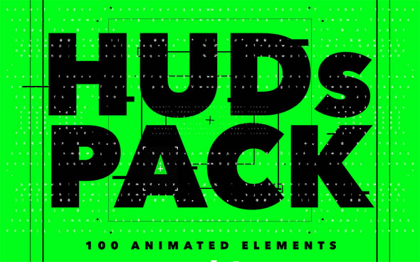 100个未来科技感HUD图形动画元素包视频素材