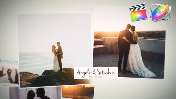 FCPX插件-美好回忆幻灯片婚礼照片相册展示片头