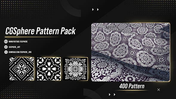 400个复古图案花纹材质贴图PNG格式-图片1