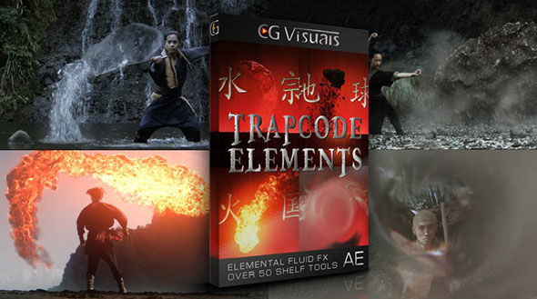 AE模板-高质量动态模拟石头尘土闪电水流火焰气宗粒子特效元素动画-图片1