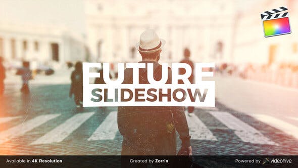 FCPX模板-创意过渡幻灯片图片拼贴切割展示片头 Future Slideshow