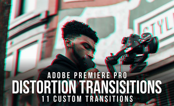 PR预设-11个RGB闪光拉伸扭曲失真过渡预设