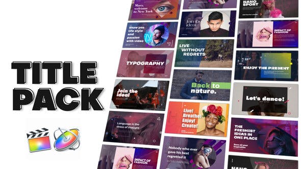 FCPX插件-15种时尚文字标题字幕排版动画 Typography Title Pack