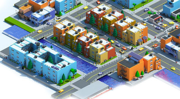 低多边形城市建筑模型预设3DS MAX脚本 Low Poly City Builder 1.2