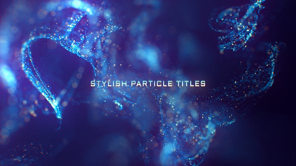 AE模板-梦幻奢华粒子背景文字标题开场 Stylish Particle Titles