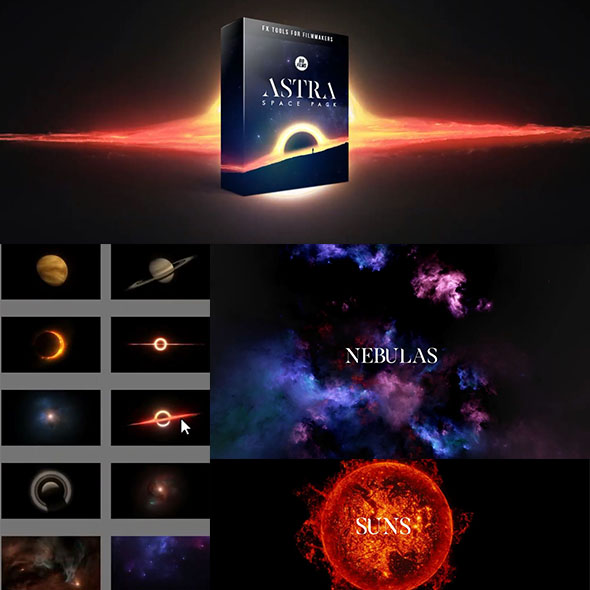 130组4K太空星云图片+宇宙星系动态特效视频素材