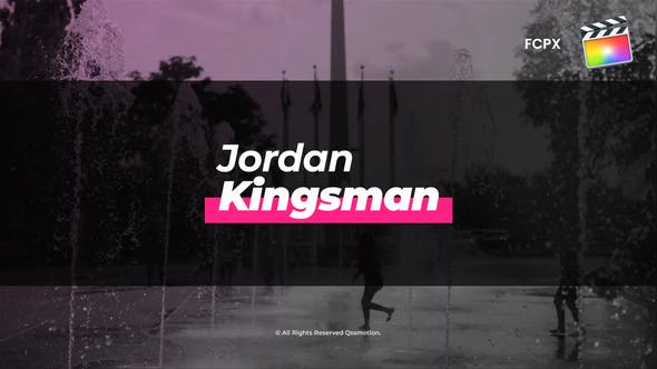 FCPX插件-7组简洁社交媒体人名字幕条动画 Fast and Modern Lower Thirds