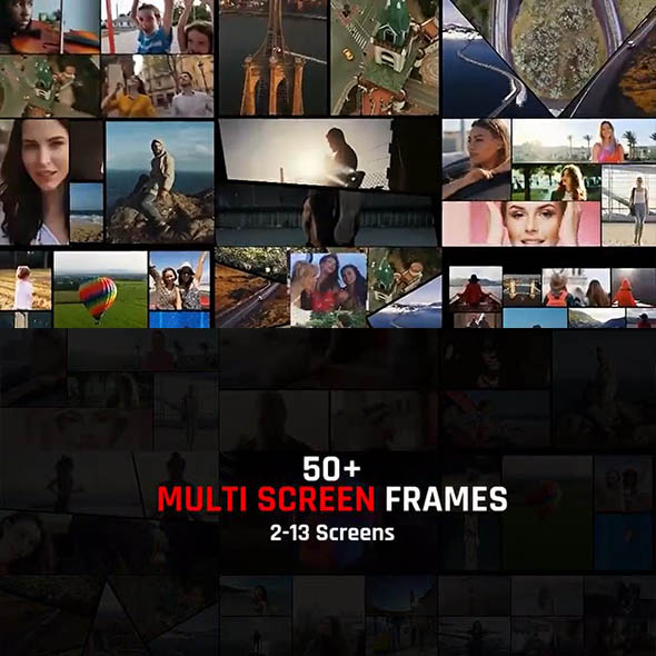 FCPX插件-59组图片视频分屏预设