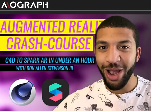 C4D导入Spark AR软件教程 Mograph – C4D to Spark AR Crash-Course