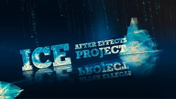 AE模板-三维圣诞标题冰雪项目宣传 Ice Winter Snow Project