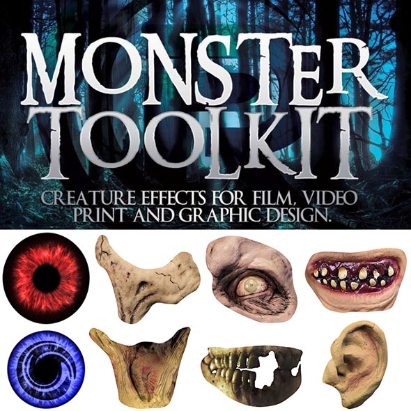 1500种身体部位皮肤纹理眼睛额头脸颊耳朵嘴唇嘴巴牙齿怪兽工具包