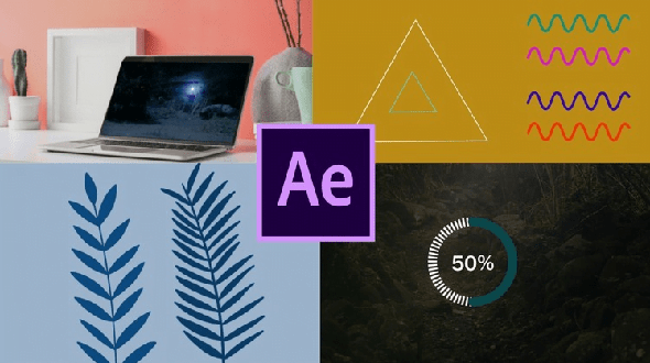 动态图形设计简单特效AE教程+英文字幕
