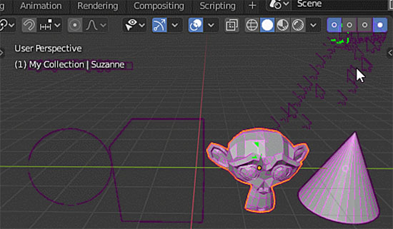 Blender模型选择显示插件 Blender Market Collection Grid v0.92