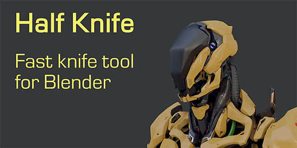 Blender快速切刀工具插件 Blender Market Half Knife v1.2.6