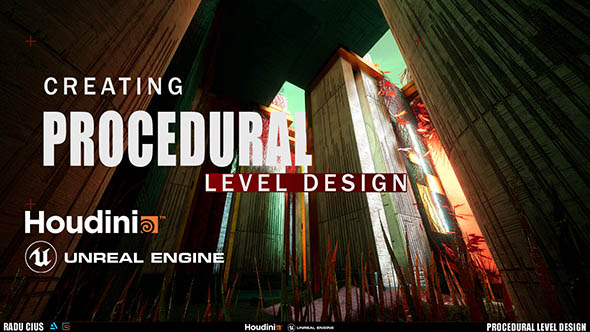 UE4/Houdini游戏关卡程序化设计视频教程+英文字幕