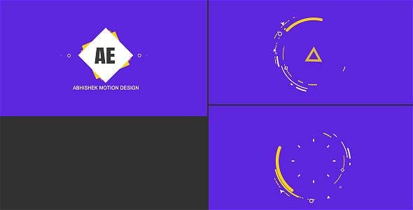 AE模板-创意图形Logo动画 Shape Logo Opener – Creative