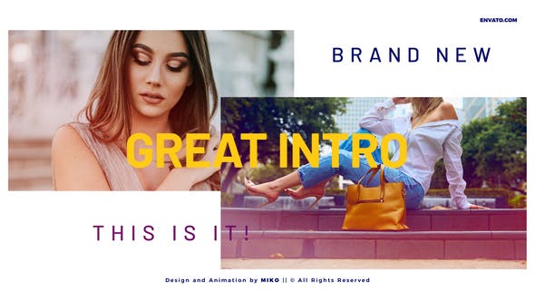 AE模板-时尚视频Vlog短片花絮包装片头