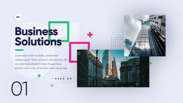 AE模板-现代企业宣传片图片介绍展示片头