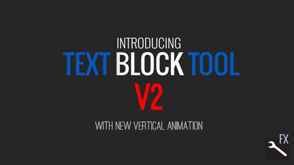 AE模板-40个文字场景出入动画工具包 Text Block Tool V2.2