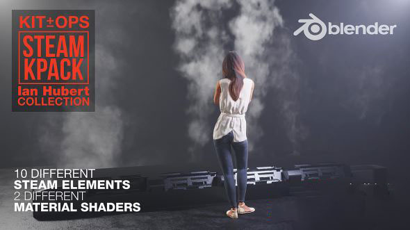 Blender蒸汽特效动画插件 Ian HubertS Steam Kpack