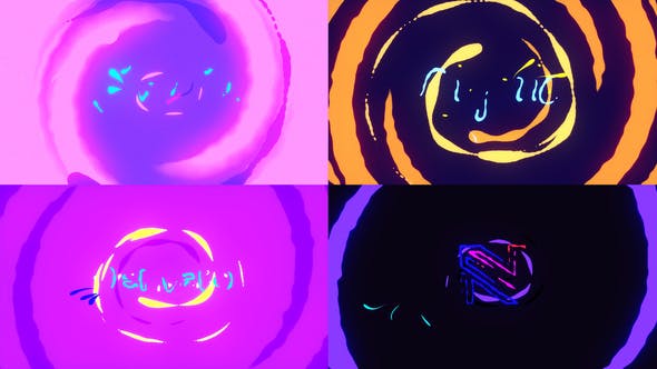 AE模板-Flash FX流体线条汇聚Logo动画 Liquid Flash FX Logo