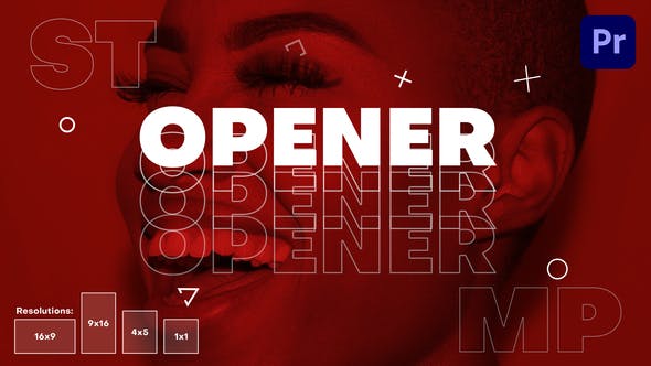 PR预设-时尚节奏感快闪开场片头 Stylish Stomp Opener