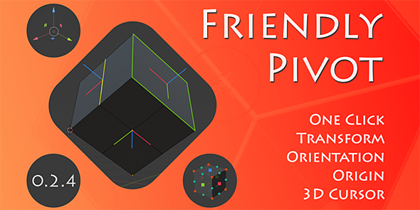 Blender坐标轴移动修改插件 Friendly Pivot v0.5.11