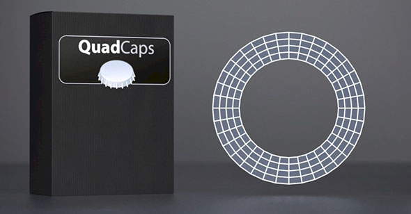 多边形封闭孔洞C4D插件 C4DZone QuadCaps 1.0 For Cinema 4D R23 Win