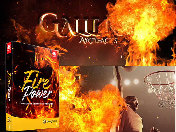 101个真实火焰燃烧特效叠加4K高清视频素材 BB 01-图片1