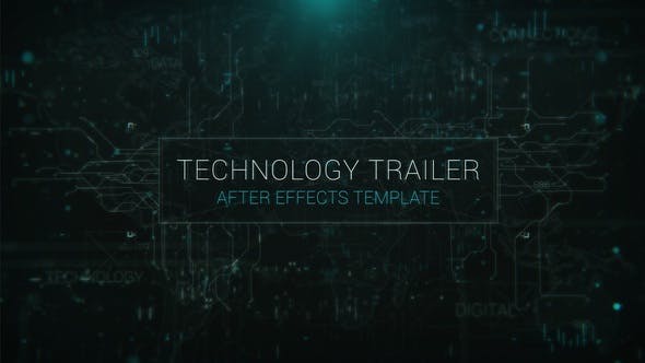 AE模板-未来科技感文字标题预告片 Advanced Technology Trailer
