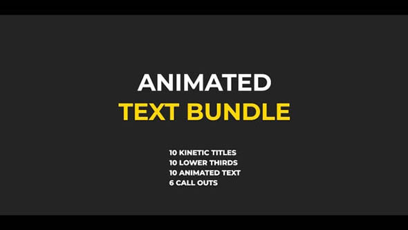 FCPX插件-36组动感文字排版标注标题动画