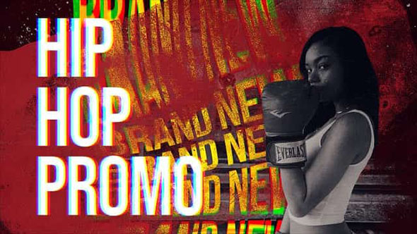 FCPX插件-快速嘻哈文字效果宣传动画 Hip Hop Promo