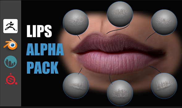 嘴唇细节纹理深度贴图预设